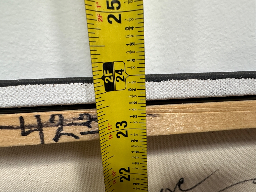 Gerrit Greve (1948-2024, Cardiff by the Sea, CA) Original Acrylic Painting On Canvas Titled 'Magic Underwater 1' 2014 Signed Verso 24' X 24' Estimate $576 - $720 [Photo 8]