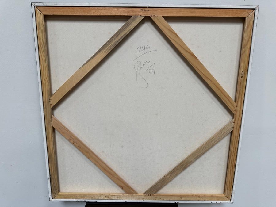 Gerrit Greve (1948-2024, Cardiff by the Sea, CA) Original Acrylic Painting On Canvas 2004 Signed Verso 30' X 30' Estimate $900 - $1,125 [Photo 5]