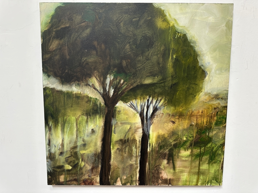 Gerrit Greve (1948-2024, Cardiff by the Sea, CA) Original Acrylic Painting On Canvas 2004 Signed Verso 30' X 30' Estimate $900 - $1,125 [Photo 2]