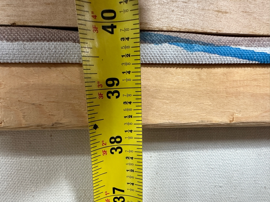 Gerrit Greve (1948-2024, Cardiff by the Sea, CA) Original Acrylic Painting On Canvas Titled 'Many Calls #3' 1993 Signed Verso 30' X 40' Framed 36.5' X 46.5' Estimate $1,200 - $1,500 [Photo 9]