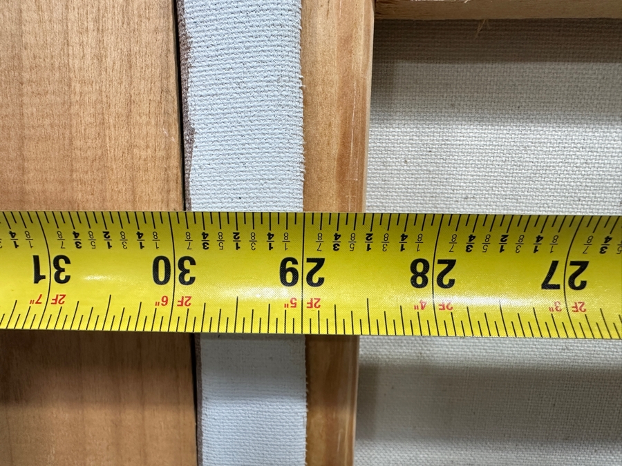 Gerrit Greve (1948-2024, Cardiff by the Sea, CA) Original Acrylic Painting On Canvas Titled 'Many Calls #3' 1993 Signed Verso 30' X 40' Framed 36.5' X 46.5' Estimate $1,200 - $1,500 [Photo 8]