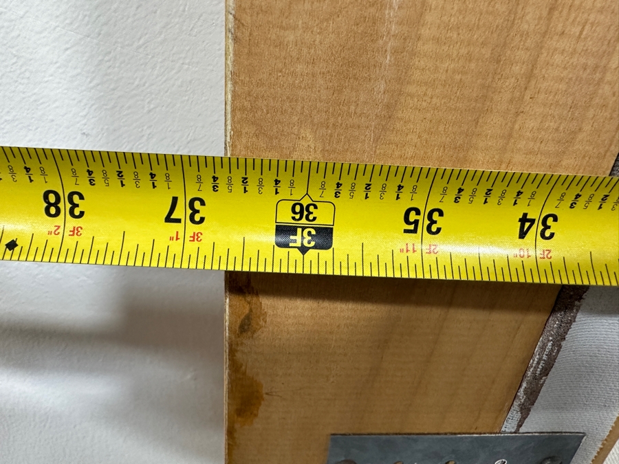 Gerrit Greve (1948-2024, Cardiff by the Sea, CA) Original Acrylic Painting On Canvas Titled 'Many Calls #3' 1993 Signed Verso 30' X 40' Framed 36.5' X 46.5' Estimate $1,200 - $1,500 [Photo 10]