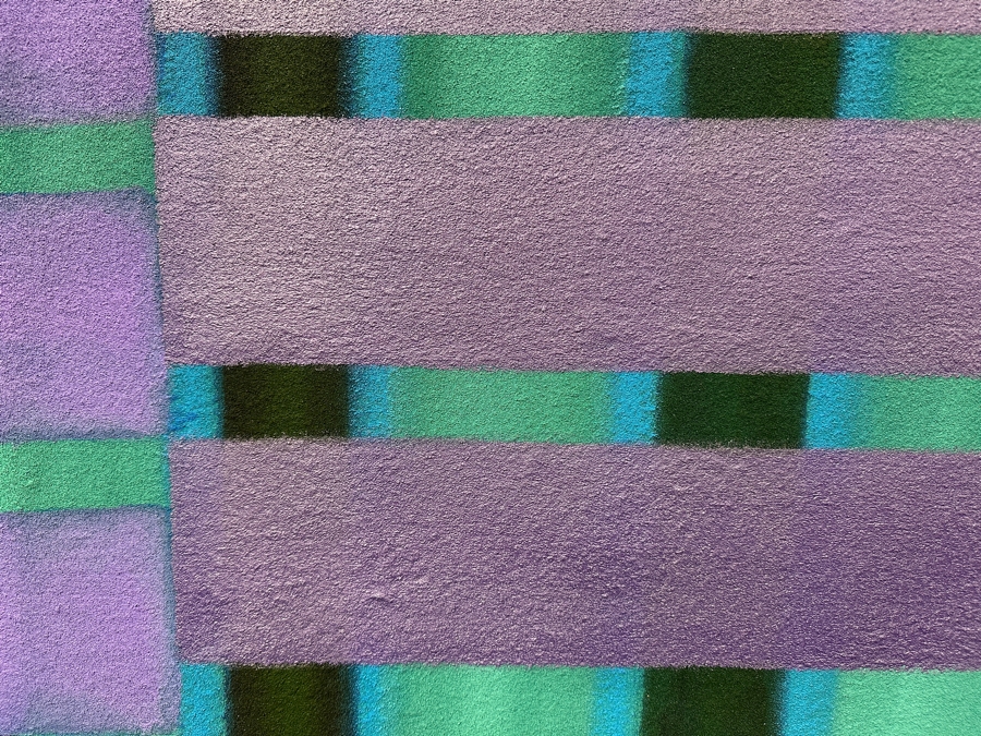 Gerrit Greve (1948-2024, Cardiff by the Sea, CA) Original Acrylic Sand Painting On Canvas Titled 'Fantasy Christmas' Signed Verso 72' X 45' Estimate $3,240 - $4,050 [Photo 6]