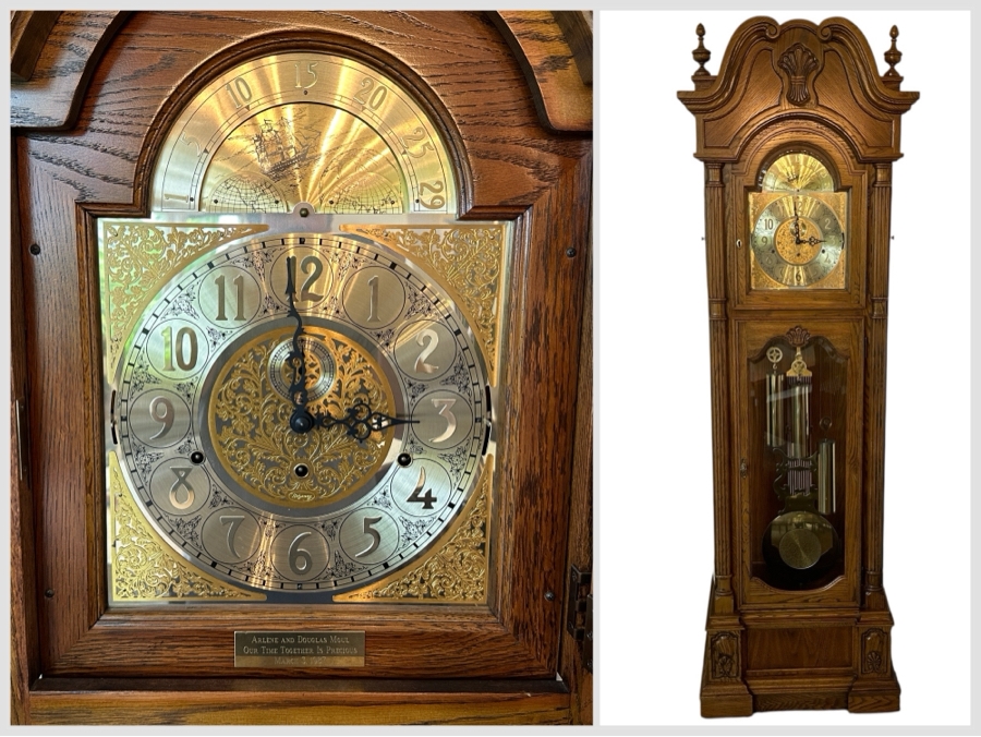 Just Added - Ridgeway Grandfather Clock 27W X 16D X 85.5H