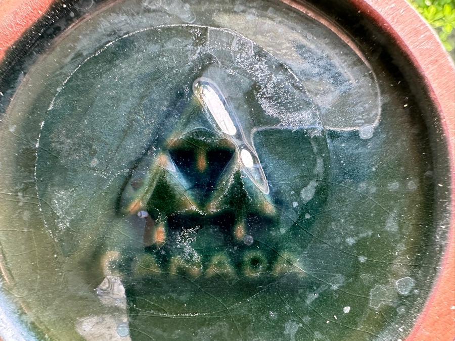 Just Added - Blue Mountain Pottery Glazed Pottery Coffee Set With Vase Three Trees Mark Made In Canada [Photo 9]