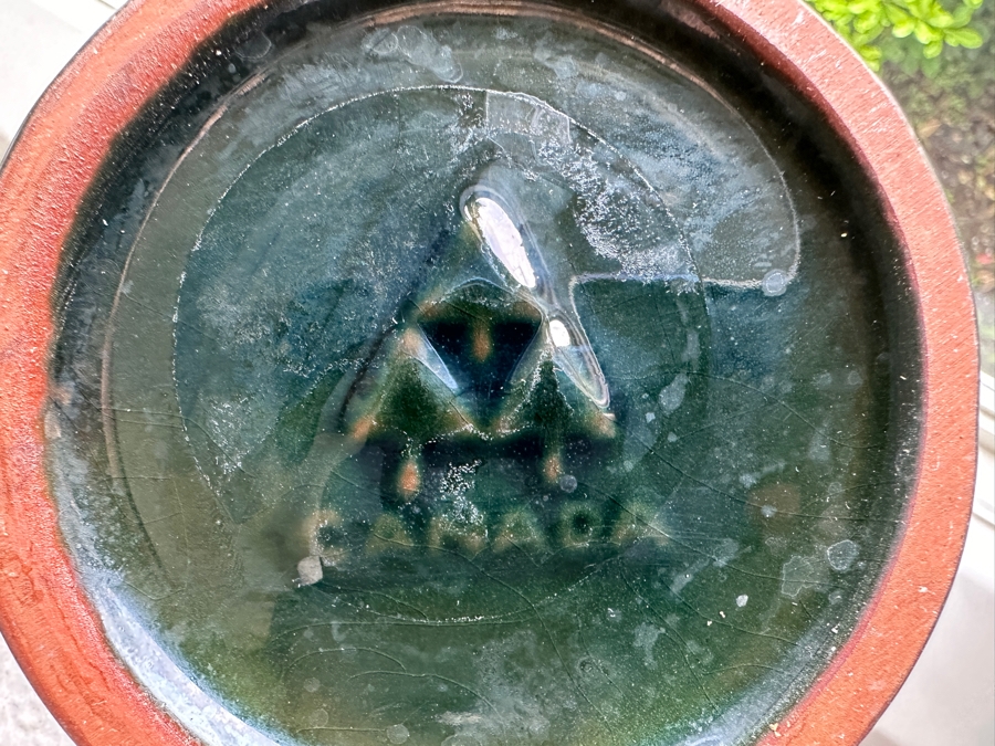 Just Added - Blue Mountain Pottery Glazed Pottery Coffee Set With Vase Three Trees Mark Made In Canada [Photo 10]