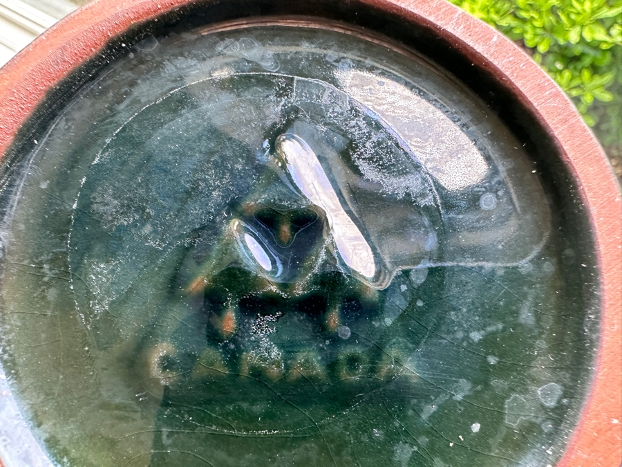 Just Added - Blue Mountain Pottery Glazed Pottery Coffee Set With Vase Three Trees Mark Made In Canada [Photo 8]