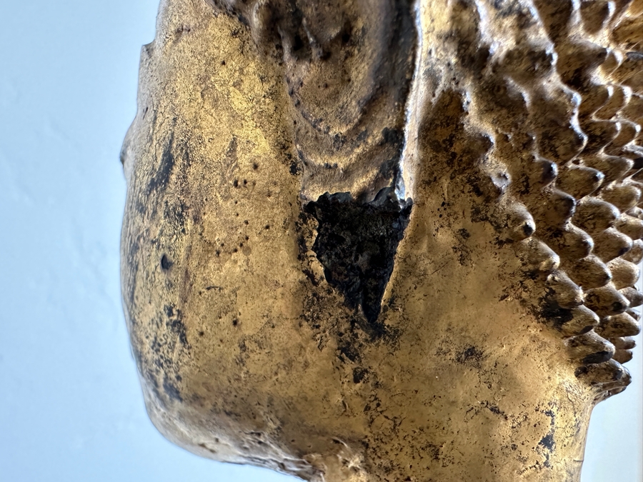 Just Added - Antique Thai Gilt Bronze Seated Meditation Buddha With Wooden Stand 21'H [Photo 14]