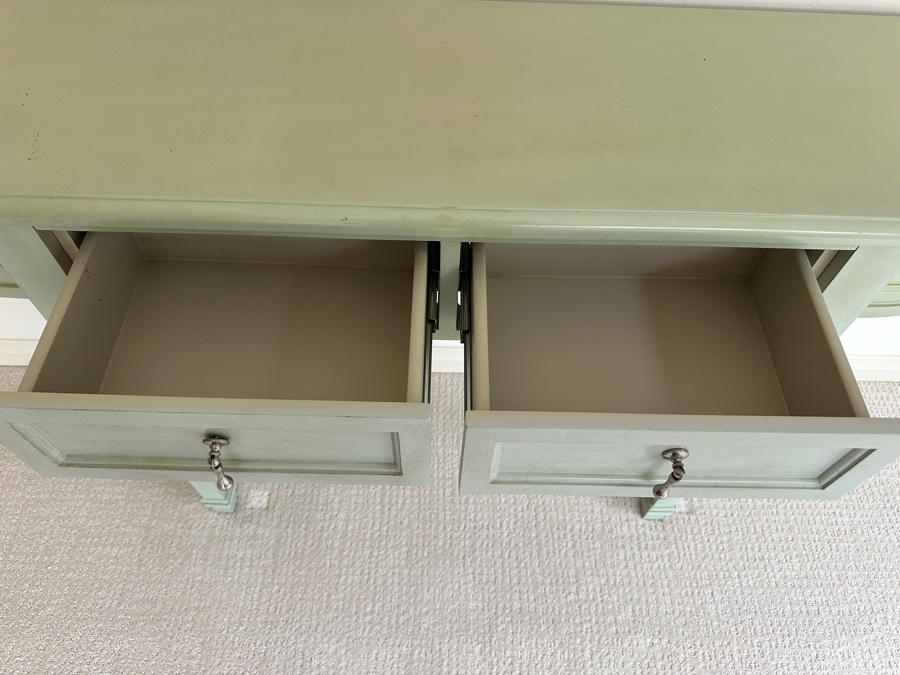 Just Added - Wooden 2-Drawer Console Table 59W X 14.5D X 33H [Photo 3]