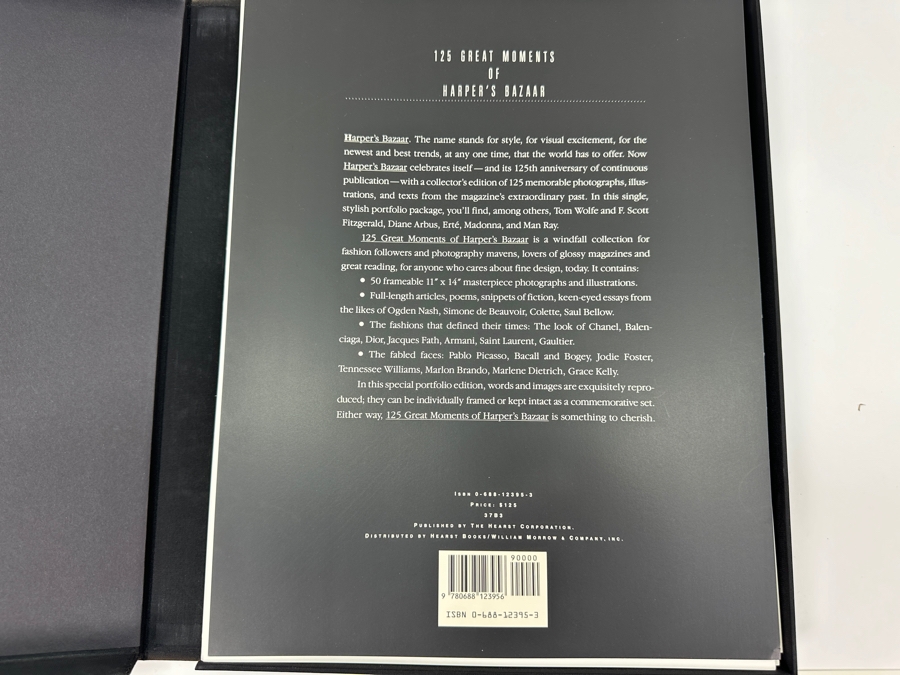Just Added - 125 Great Moments Of Harper's Bazaar Folio Collection Of Outstanding Photographs, Illustrations & Texts From Harper's Bazaar Celebration 125th Anniversary Retails $125 [Photo 6]