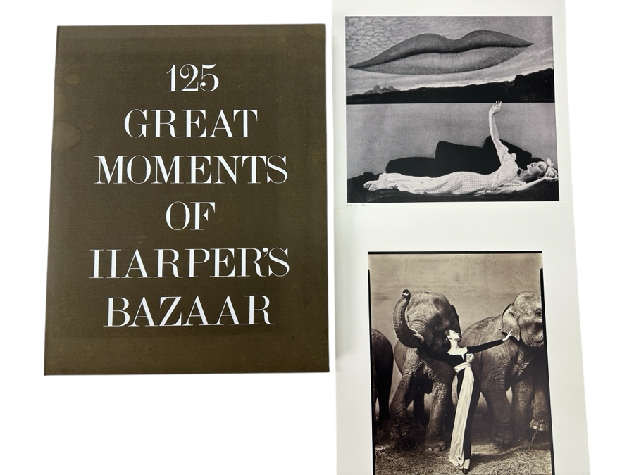 Just Added - 125 Great Moments Of Harper's Bazaar Folio Collection Of Outstanding Photographs, Illustrations & Texts From Harper's Bazaar Celebration 125th Anniversary Retails $125 [Photo 1]