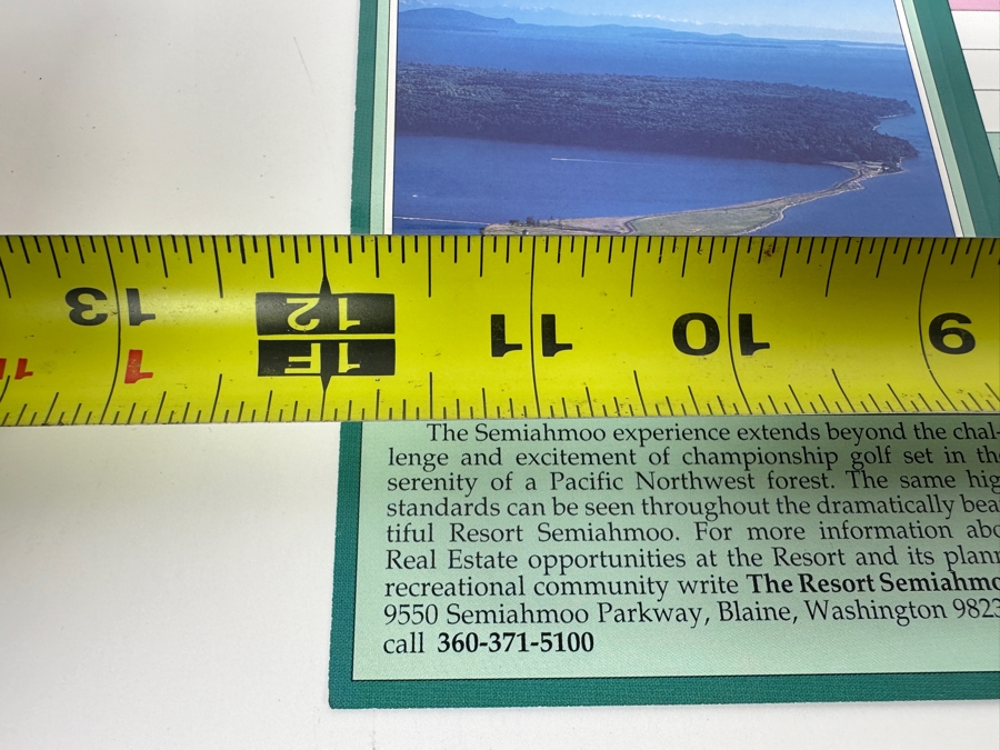 Just Added - Arnold Palmer Autographed Golf Score Card From The Resort Semiahmoo Golf Course In Blaine, WA 12' X 6' [Photo 9]