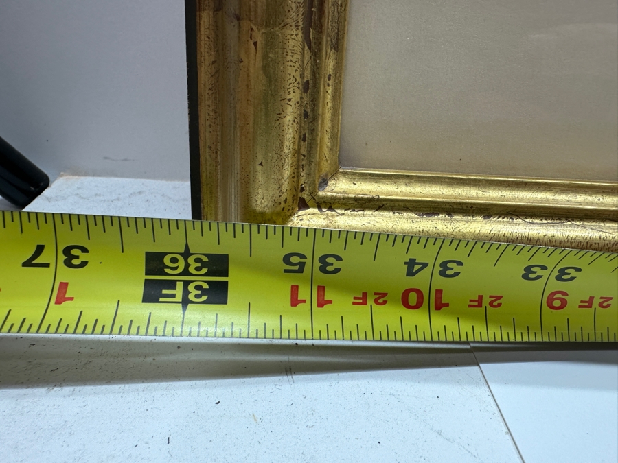 Just Added - Hand Signed Donald Moss Lithograph Titled 'Arnold Palmer On The 12th Green' At The 1960 U.S. Open Golf Championship 27.5 X 22 Framed 36 X 30.5 [Photo 10]