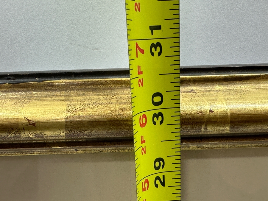 Just Added - Vintage 1969 Hand Signed Arthur Weaver Print With Hand Drawn Illustration Titled 'Play On The 6th Green: The Masters 1968' With Gary Player Observing Frank Beard 23 X 18 Framed 35 X 30.5 [Photo 14]