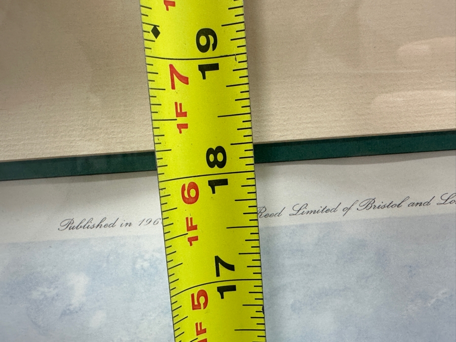 Just Added - Vintage 1968 Hand Signed Arthur Weaver Print With Hand Drawn Illustration Titled '18th Green Royal & Ancient' With Winner Gay Brewer, USA Putting 24 X 18 Framed 32.5 X 28 [Photo 14]