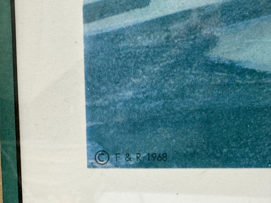 Just Added - Vintage 1968 Hand Signed Arthur Weaver Print With Hand Drawn Illustration Titled '18th Green Royal & Ancient' With Winner Gay Brewer, USA Putting 24 X 18 Framed 32.5 X 28 [Photo 9]