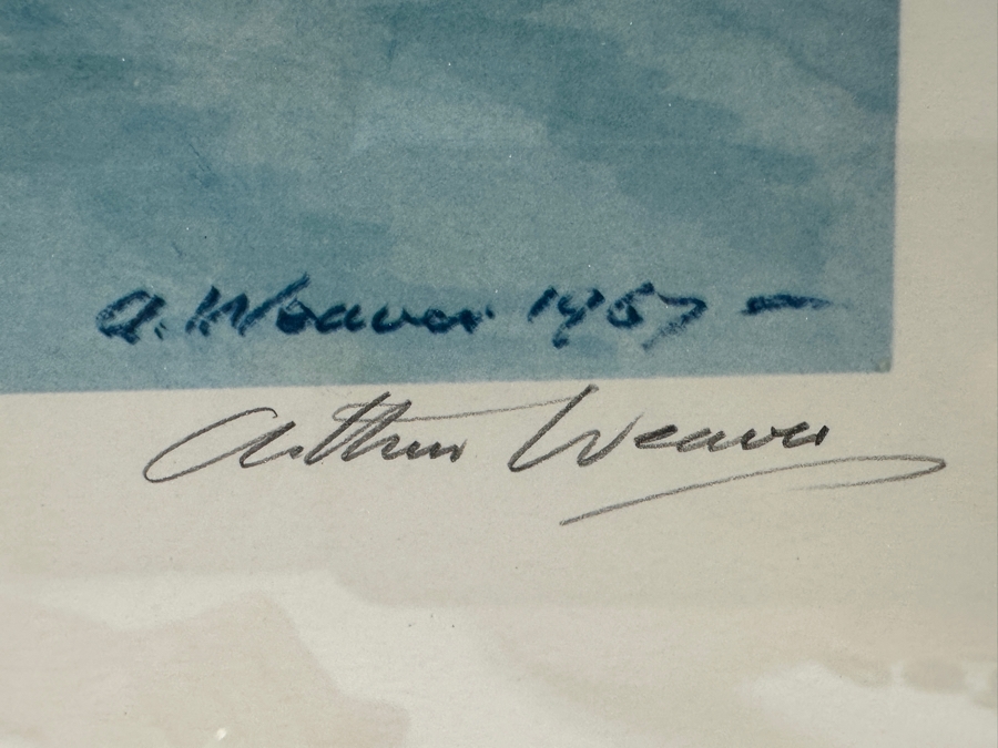 Just Added - Vintage 1968 Hand Signed Arthur Weaver Print With Hand Drawn Illustration Titled '18th Green Royal & Ancient' With Winner Gay Brewer, USA Putting 24 X 18 Framed 32.5 X 28 [Photo 5]