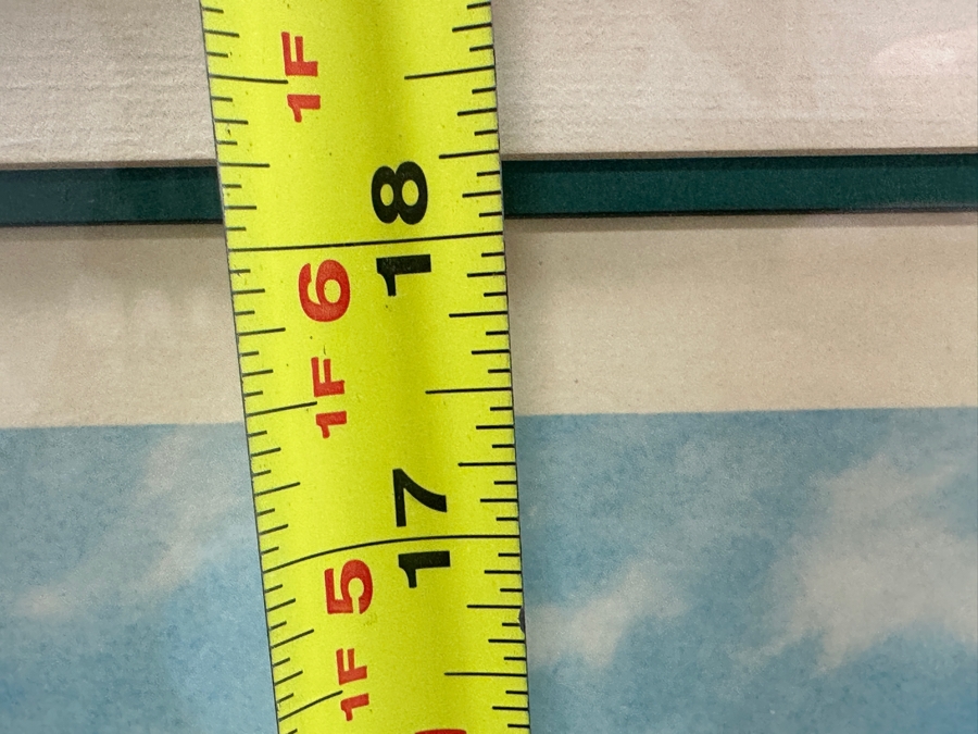 Just Added - Vintage 1969 Hand Signed Arthur Weaver Print With Hand Drawn Illustration Titled 'The Masters, 1968' With Bob Goalby Making The Final Putt To Win 24 X 18 Framed 32.5 X 28 [Photo 12]