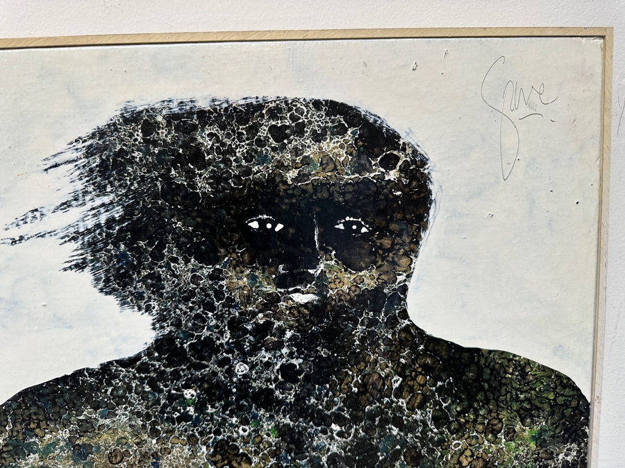 Just Added - Gerrit Greve (1948-2024, Cardiff by the Sea, CA) Original Acrylic Painting On Canvas Titled 'The Monkey People' Signed Upper Right 30' X 32.5' Estimate $975 - $1,219 [Photo 6]