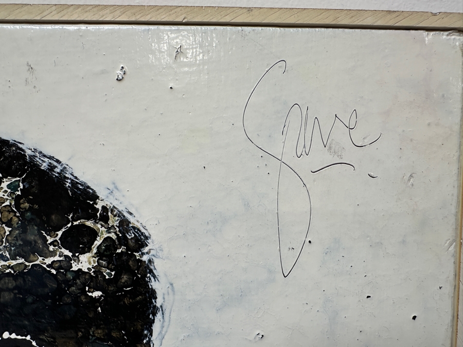 Just Added - Gerrit Greve (1948-2024, Cardiff by the Sea, CA) Original Acrylic Painting On Canvas Titled 'The Monkey People' Signed Upper Right 30' X 32.5' Estimate $975 - $1,219 [Photo 7]