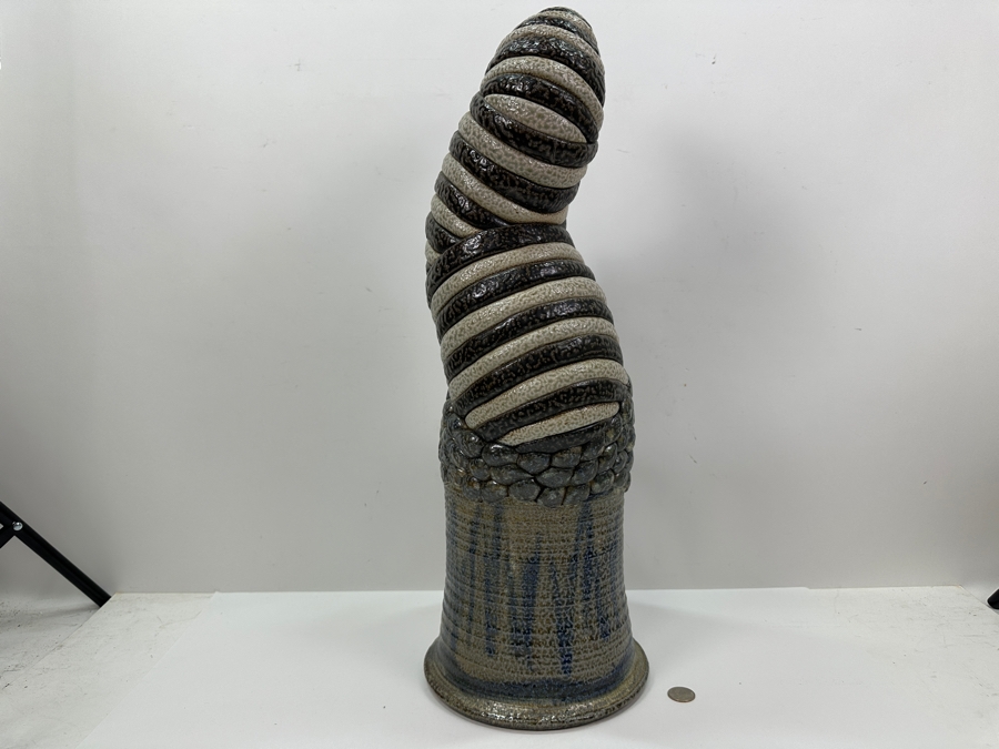 Just Added - John Raggio Original Large Sculptural Art Pottery Figure From Gerrit Greve's Personal Collection 24.5'H [Photo 9]
