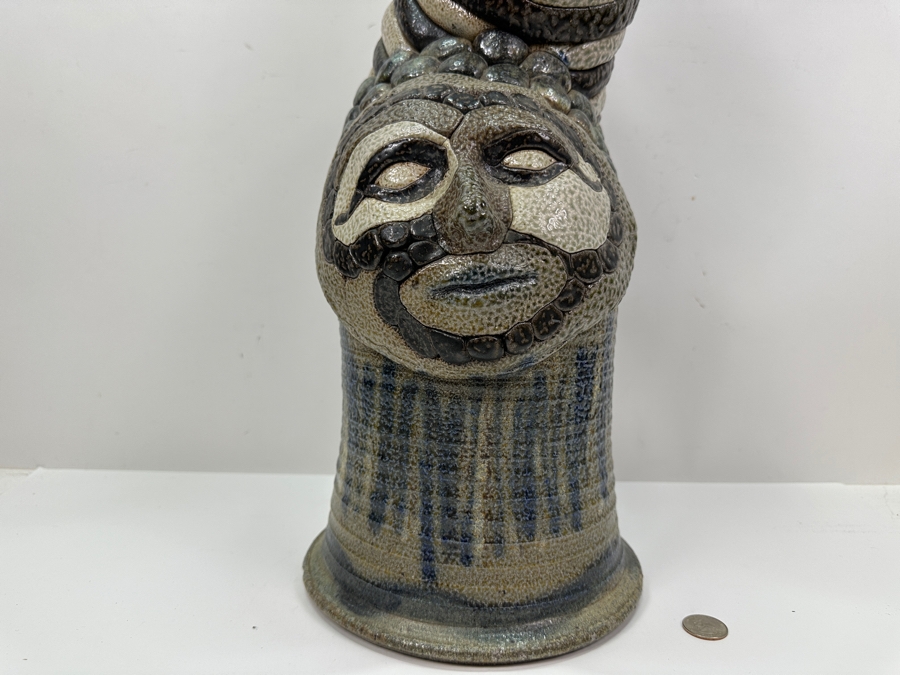 Just Added - John Raggio Original Large Sculptural Art Pottery Figure From Gerrit Greve's Personal Collection 24.5'H [Photo 6]