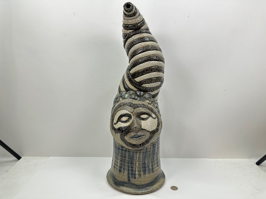 Just Added - John Raggio Original Large Sculptural Art Pottery Figure From Gerrit Greve's Personal Collection 24.5'H [Photo 2]