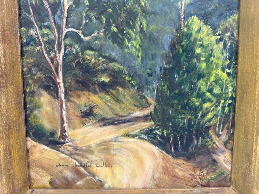 Just Added - Olivia Chandler Walker Original Plein Air Oil Painting On Board 11.5W X 19.5H Framed 14 X 22.5 [Photo 3]
