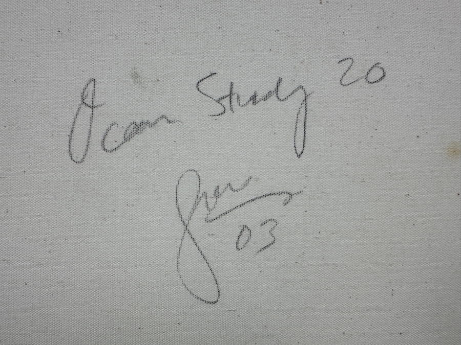 Just Added - Gerrit Greve (1948-2024, Cardiff by the Sea, CA) Original Acrylic Painting On Canvas Titled 'Ocean Study #20' 2020 Signed Lower Left And Verso 20' X 16' Estimate $320 - $400 [Photo 6]