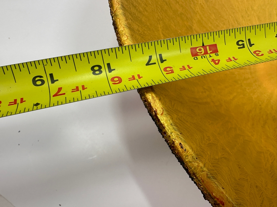 Just Added - Gerrit Greve (1948-2024, Cardiff by the Sea, CA) Original Acrylic Sand Painted Vessel Bowl (These Were Coupled With His Paintings) 17.5W X 4.5H [Photo 8]