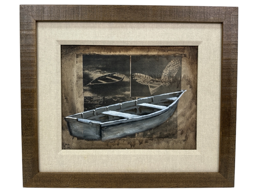 Just Added - Gerrit Greve (1948-2024, Cardiff by the Sea, CA) Original Acrylic Painting On Canvas Titled 'Elegy #33' 1994 Signed Lower Left And Verso 14' X 11' Framed 21 X 18 Estimate $154 - $193 [Photo 2]