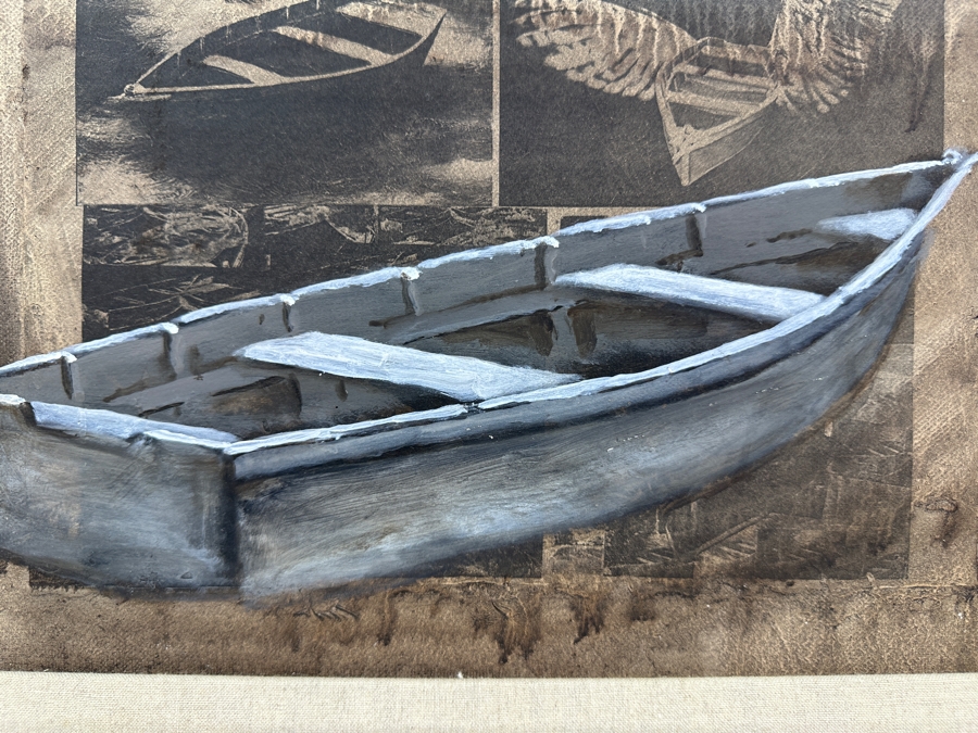 Just Added - Gerrit Greve (1948-2024, Cardiff by the Sea, CA) Original Acrylic Painting On Canvas Titled 'Elegy #33' 1994 Signed Lower Left And Verso 14' X 11' Framed 21 X 18 Estimate $154 - $193 [Photo 4]