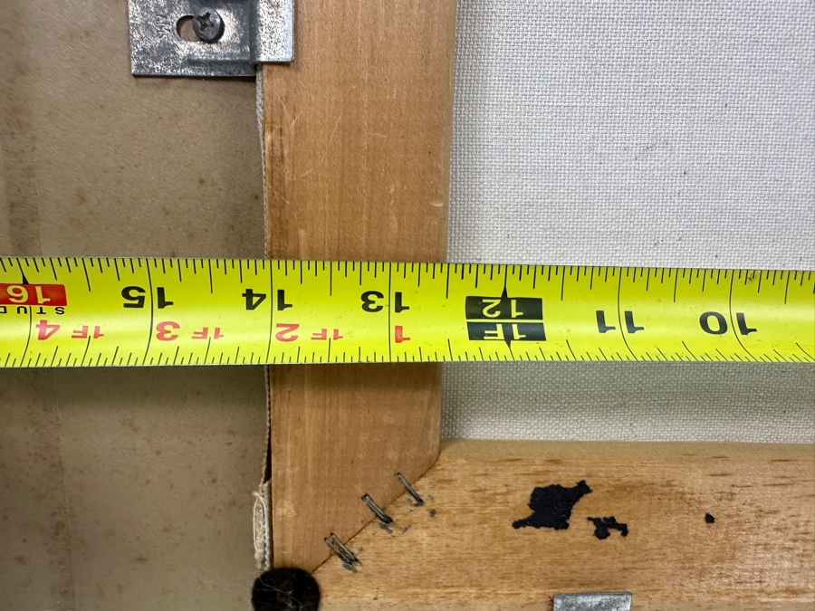Just Added - Gerrit Greve (1948-2024, Cardiff by the Sea, CA) Original Acrylic Painting On Canvas Titled 'Elegy #33' 1994 Signed Lower Left And Verso 14' X 11' Framed 21 X 18 Estimate $154 - $193 [Photo 11]