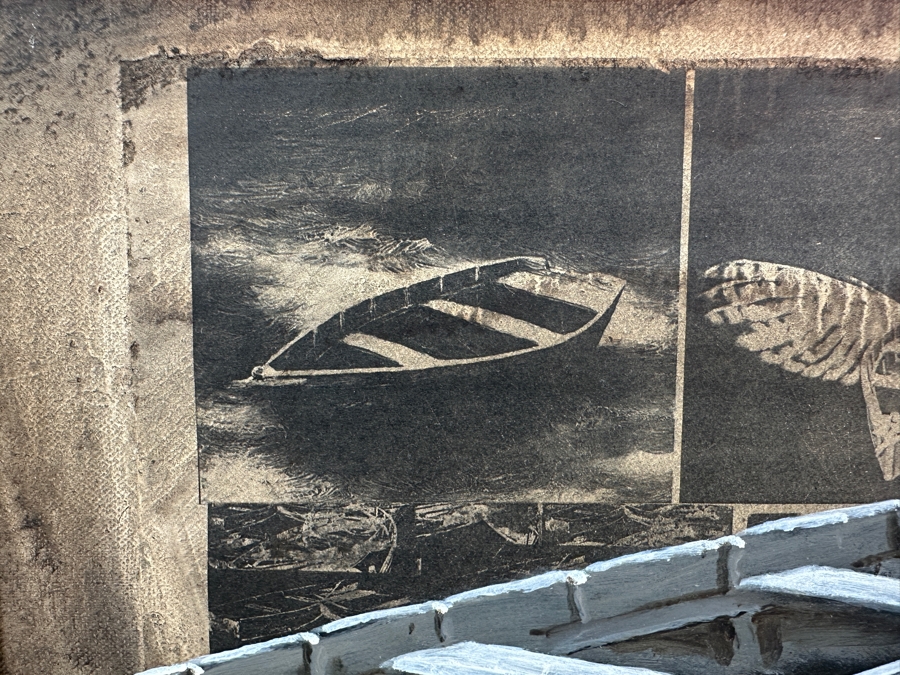 Just Added - Gerrit Greve (1948-2024, Cardiff by the Sea, CA) Original Acrylic Painting On Canvas Titled 'Elegy #33' 1994 Signed Lower Left And Verso 14' X 11' Framed 21 X 18 Estimate $154 - $193 [Photo 6]