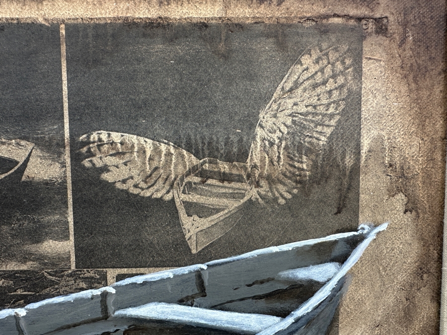 Just Added - Gerrit Greve (1948-2024, Cardiff by the Sea, CA) Original Acrylic Painting On Canvas Titled 'Elegy #33' 1994 Signed Lower Left And Verso 14' X 11' Framed 21 X 18 Estimate $154 - $193 [Photo 7]