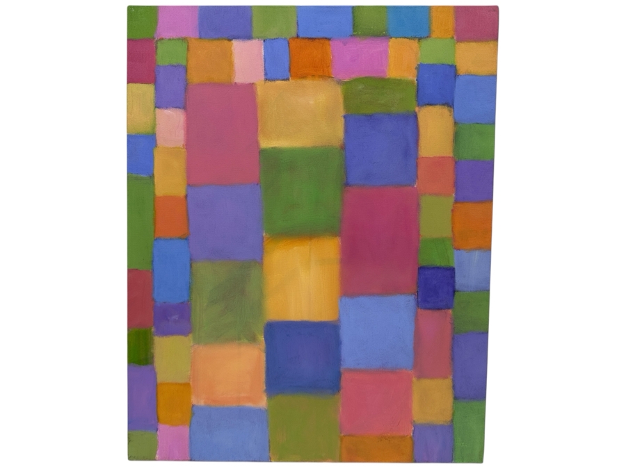 Gerrit Greve (1948-2024, Cardiff by the Sea, CA) Original Acrylic Painting On Canvas Titled '#283' 2003 Signed Verso 16' X 20' Estimate $320 - $400