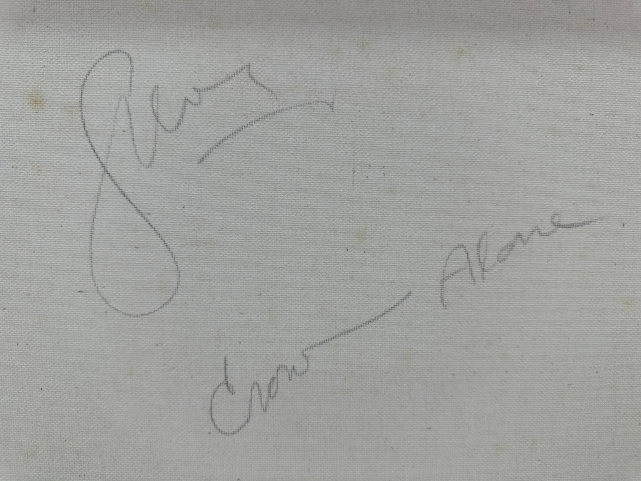 Gerrit Greve (1948-2024, Cardiff by the Sea, CA) Original Acrylic Painting On Canvas Titled 'Crow Alone' Signed Verso 20' X 16' Estimate $320 - $400 [Photo 5]