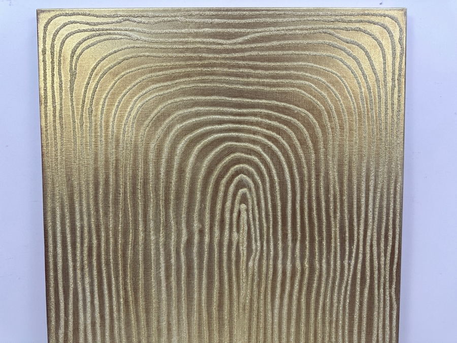 Gerrit Greve (1948-2024, Cardiff by the Sea, CA) Original Acrylic Sand Painting On Canvas Titled 'Dreaming Gateway' 2006 Signed Verso 18' X 24' Estimate $432 - $540 [Photo 3]