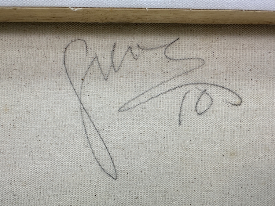 Gerrit Greve (1948-2024, Cardiff by the Sea, CA) Original Acrylic Painting On Canvas 2010 Signed Verso 20' X 16' Estimate $320 - $400 [Photo 5]