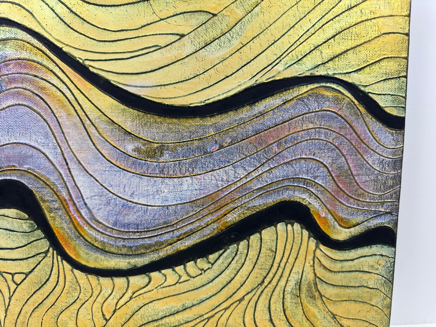 Gerrit Greve (1948-2024, Cardiff by the Sea, CA) Original Acrylic Painting On Canvas 2010 Signed Verso 20' X 16' Estimate $320 - $400 [Photo 3]