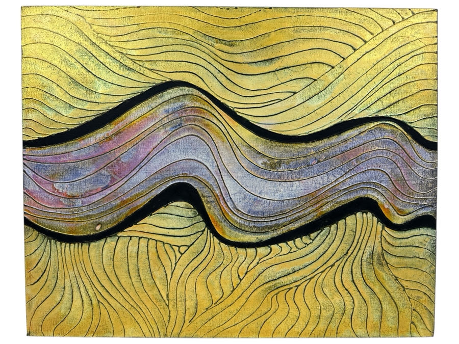 Gerrit Greve (1948-2024, Cardiff by the Sea, CA) Original Acrylic Painting On Canvas 2010 Signed Verso 20' X 16' Estimate $320 - $400
