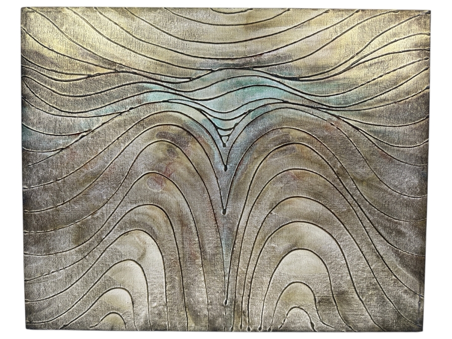 Gerrit Greve (1948-2024, Cardiff by the Sea, CA) Original Acrylic Painting On Canvas 2010 Signed Verso 20' X 16' Estimate $320 - $400 [Photo 1]