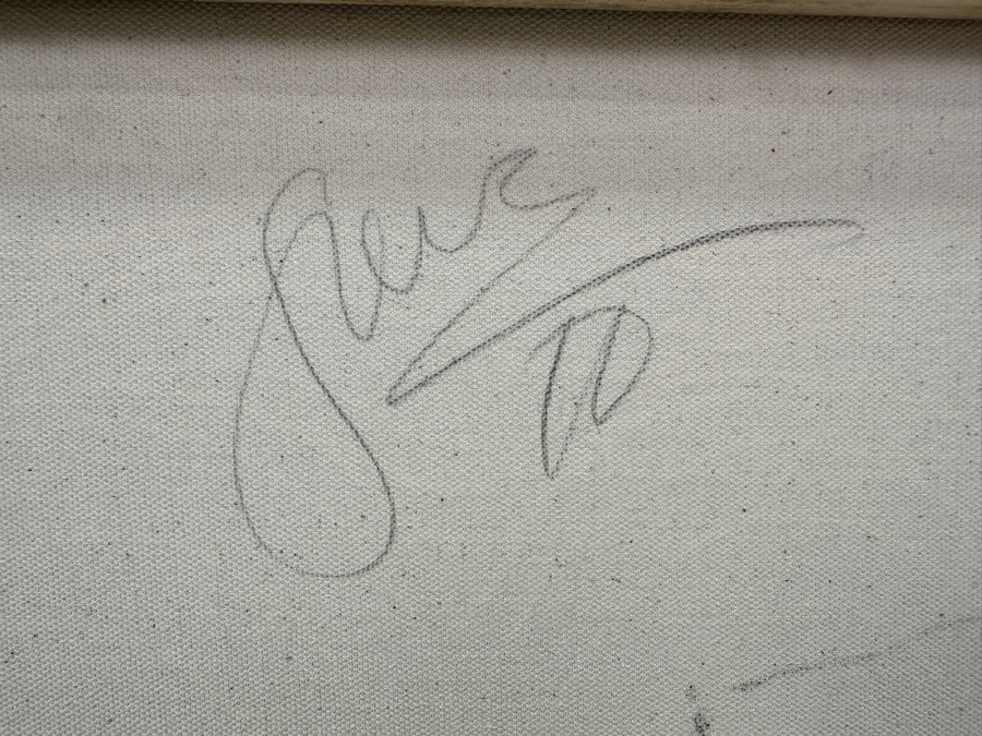 Gerrit Greve (1948-2024, Cardiff by the Sea, CA) Original Acrylic Painting On Canvas 2010 Signed Verso 20' X 16' Estimate $320 - $400 [Photo 6]