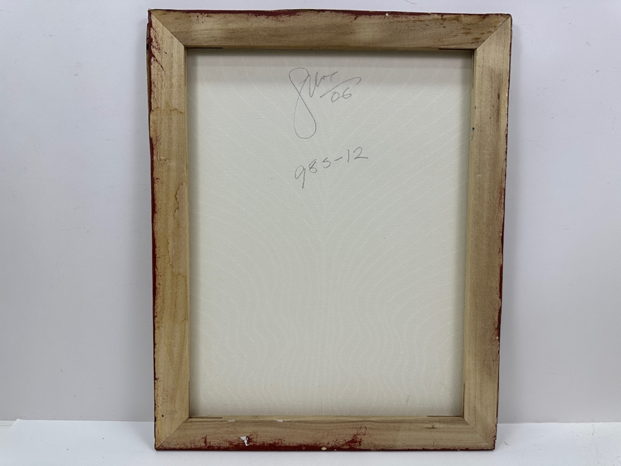 Gerrit Greve (1948-2024, Cardiff by the Sea, CA) Original Acrylic Sand Painting On Canvas 2006 Signed Verso 16' X 20' Estimate $320 - $400 [Photo 4]