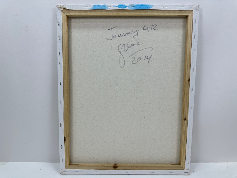 Gerrit Greve (1948-2024, Cardiff by the Sea, CA) Original Acrylic Sand Painting On Canvas Titled 'Journey 412' 2014 Signed Verso 16' X 20' Estimate $320 - $400 [Photo 5]