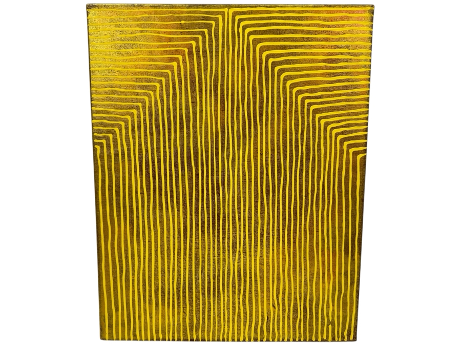 Gerrit Greve (1948-2024, Cardiff by the Sea, CA) Original Acrylic Painting On Canvas Titled 'Dreaming 65' Unsigned 16' X 20' Estimate $320 - $400 [Photo 1]