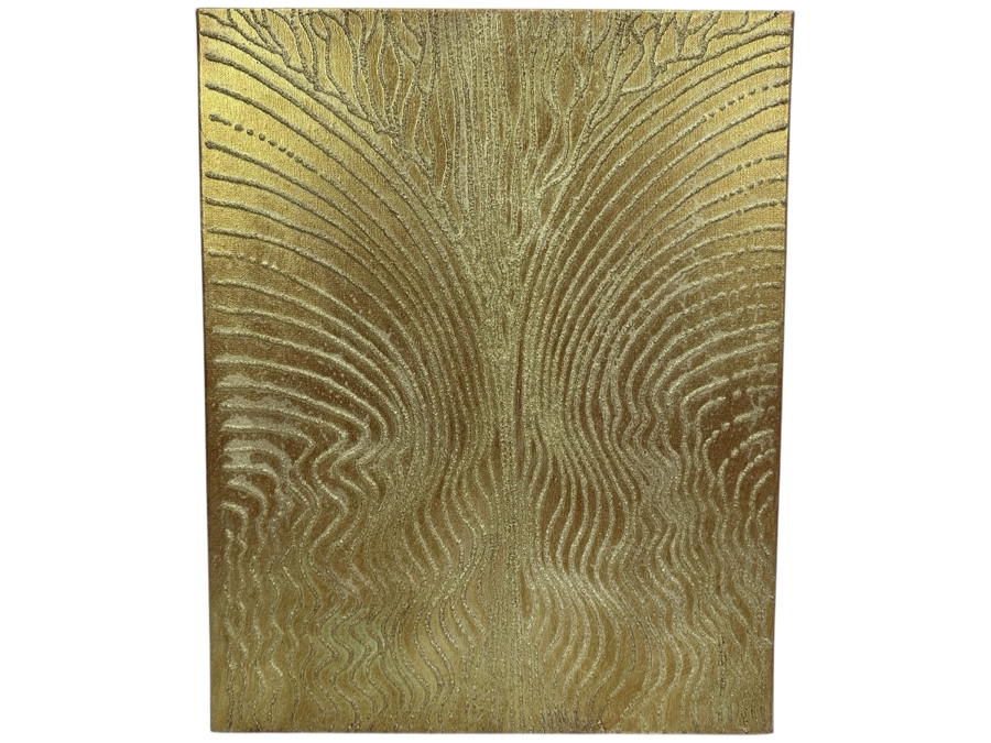 Gerrit Greve (1948-2024, Cardiff by the Sea, CA) Original Acrylic Sand Painting On Canvas 2006 Signed Verso 16' X 20' Estimate $320 - $400 [Photo 1]