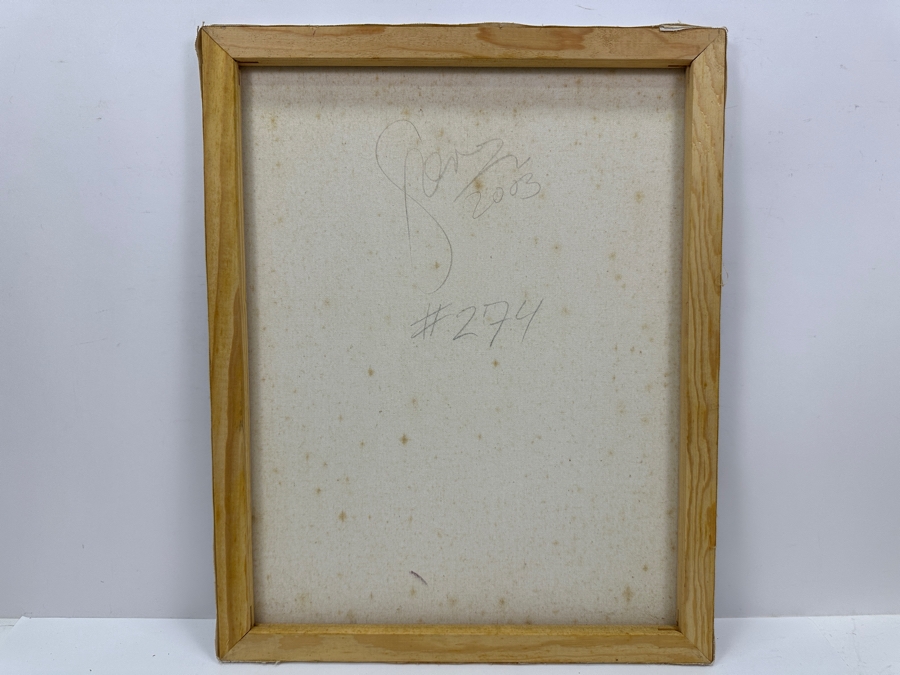 Gerrit Greve (1948-2024, Cardiff by the Sea, CA) Original Acrylic Painting On Canvas Titled 'Abstract Color Field In Manner Of Mark Rothko #274' 2003 Signed Verso 16' X 20' Estimate $320 - $400 [Photo 5]