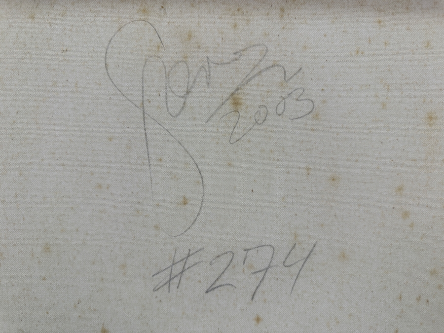 Gerrit Greve (1948-2024, Cardiff by the Sea, CA) Original Acrylic Painting On Canvas Titled 'Abstract Color Field In Manner Of Mark Rothko #274' 2003 Signed Verso 16' X 20' Estimate $320 - $400 [Photo 6]