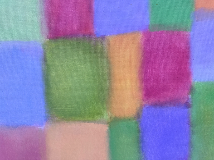 Gerrit Greve (1948-2024, Cardiff by the Sea, CA) Original Acrylic Painting On Canvas Titled '#281' Signed Verso 16' X 20' Estimate $320 - $400 [Photo 2]